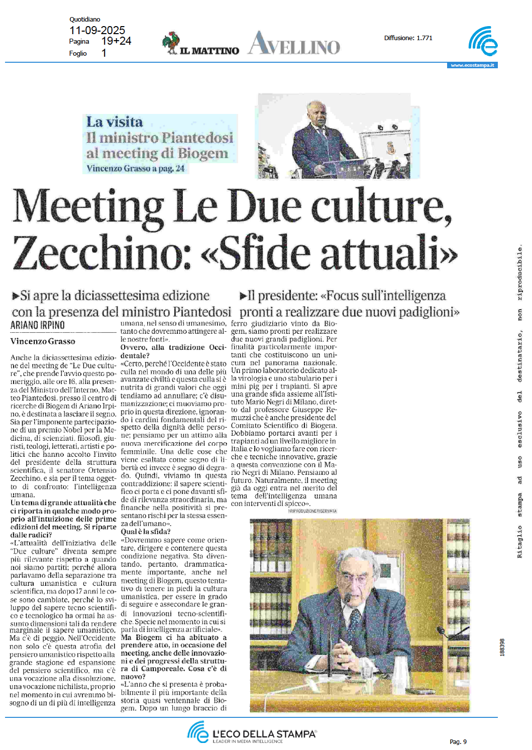 Meeting Le Due Culture, Zecchino: >